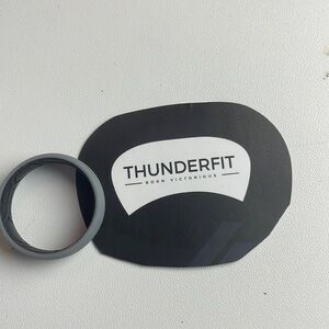 ThunderFit Born Victorious Silicone Wedding Ring Gray Exterior Size 13